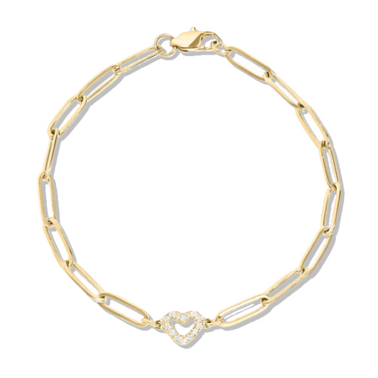 Heart Pavé Bracelet