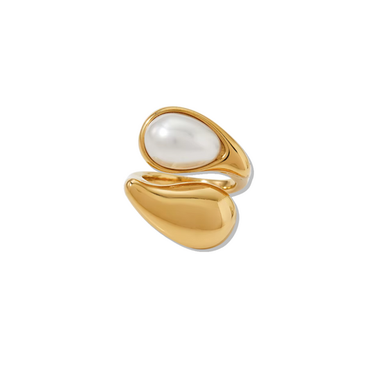 Pearl Bold Adjustable Ring