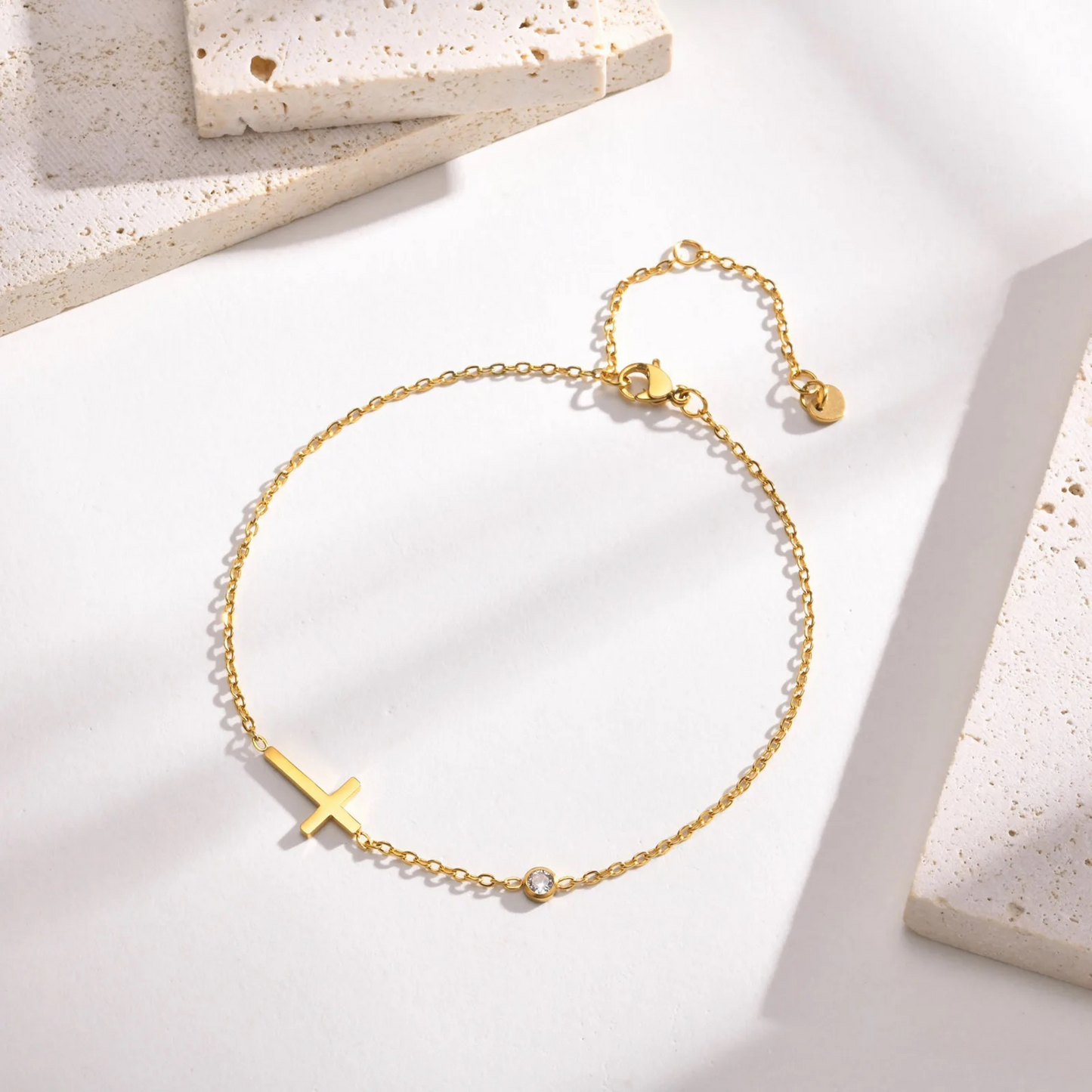 Sideways Cross Bracelet