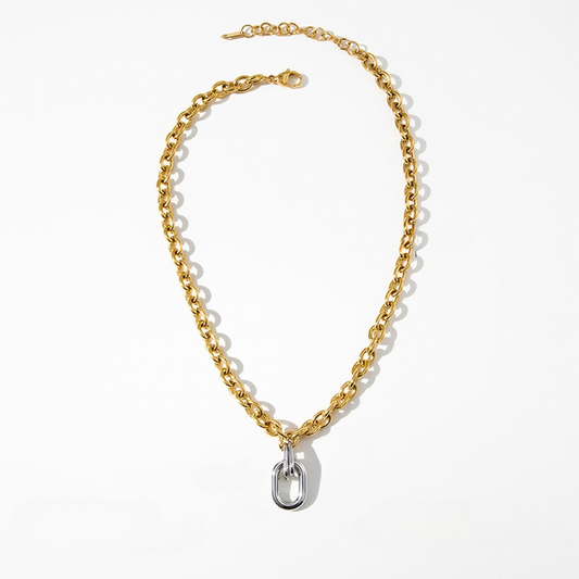 Single Bold Link Necklace